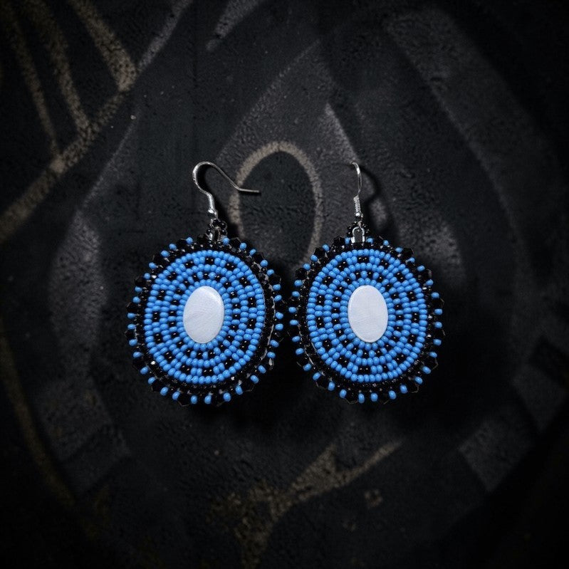 Midnight Sky Beaded Earring